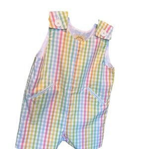 The Beaufort Bonnet Company Multicolor Gingham Jon Jon/ Shortall